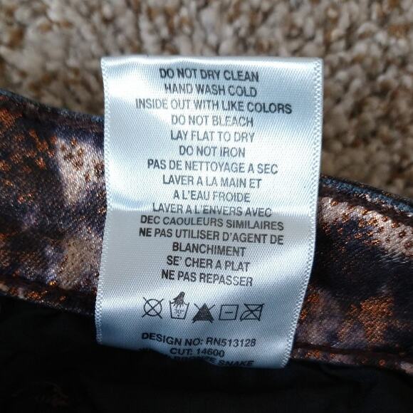 Else Bronze Metallic Skinny jeans size 27 - Picture 11 of 12